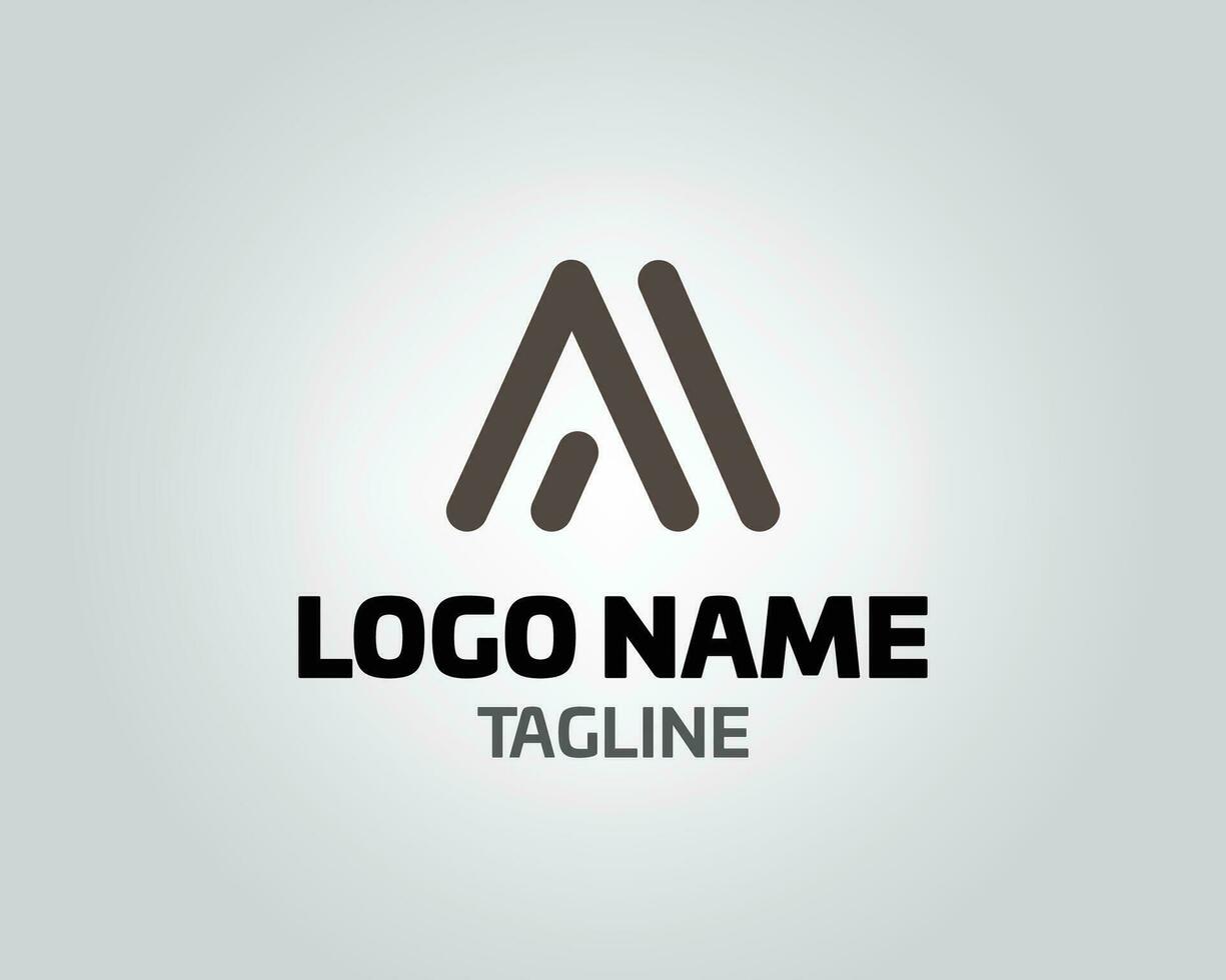 Initial letter A logo vector design template abstract alphabet A logo vector Logo with the initials A Letter A logo icon design template elements.simple and clean initial A logo