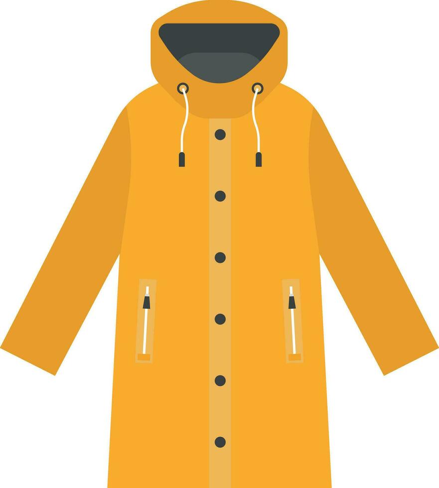 amarillo impermeable vector ilustración