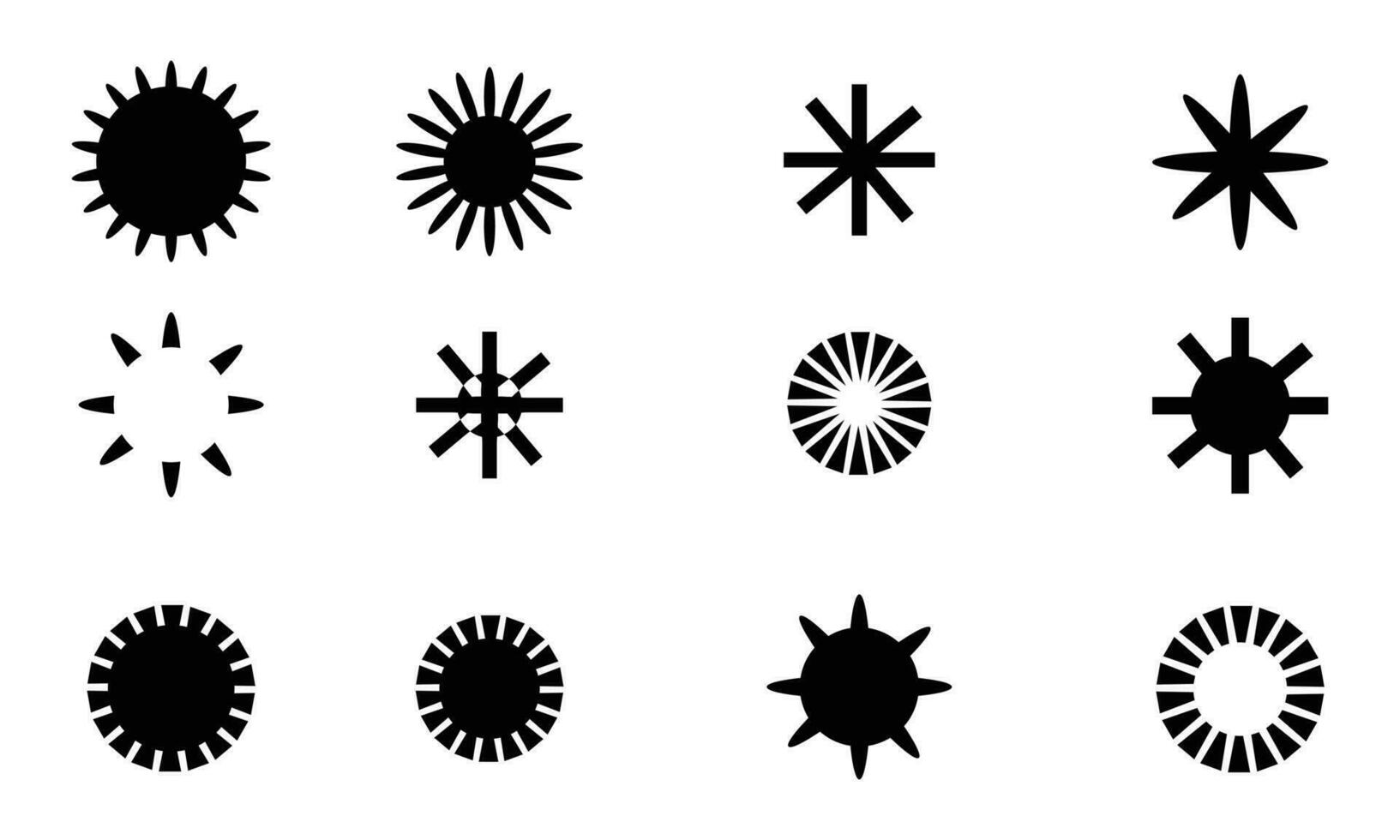 conjunto de estrella vector formas