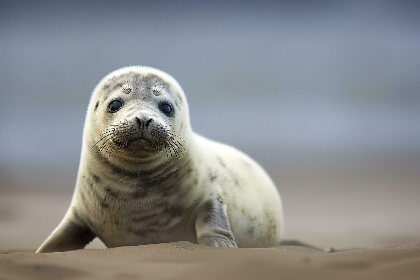 AI generated Harbor seal cub. AI Generated photo