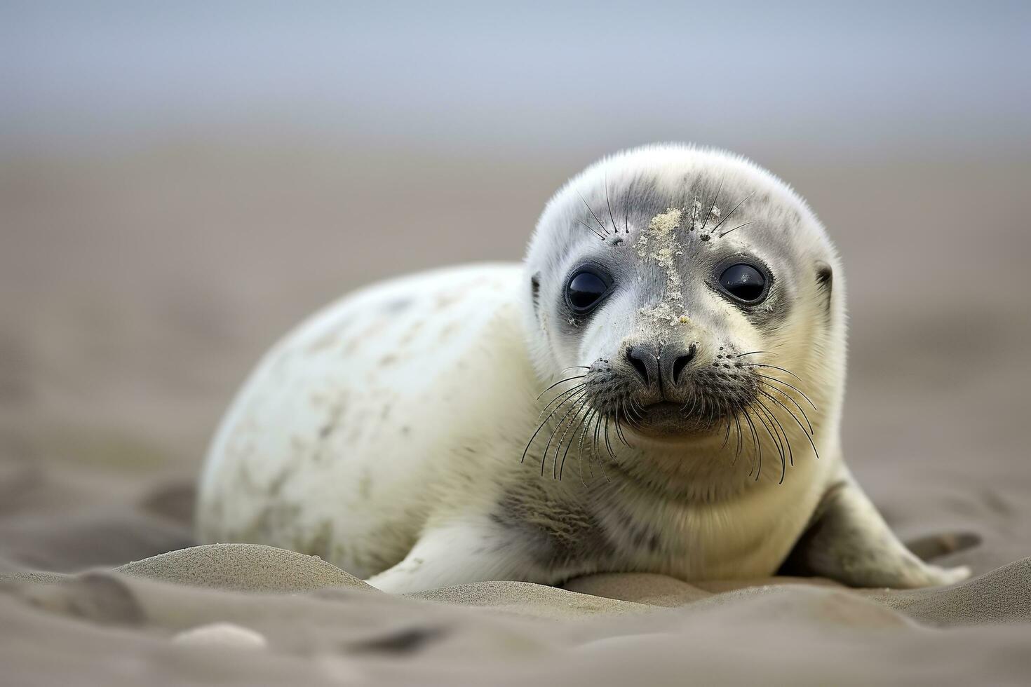 AI generated Harbor seal cub. AI Generated photo