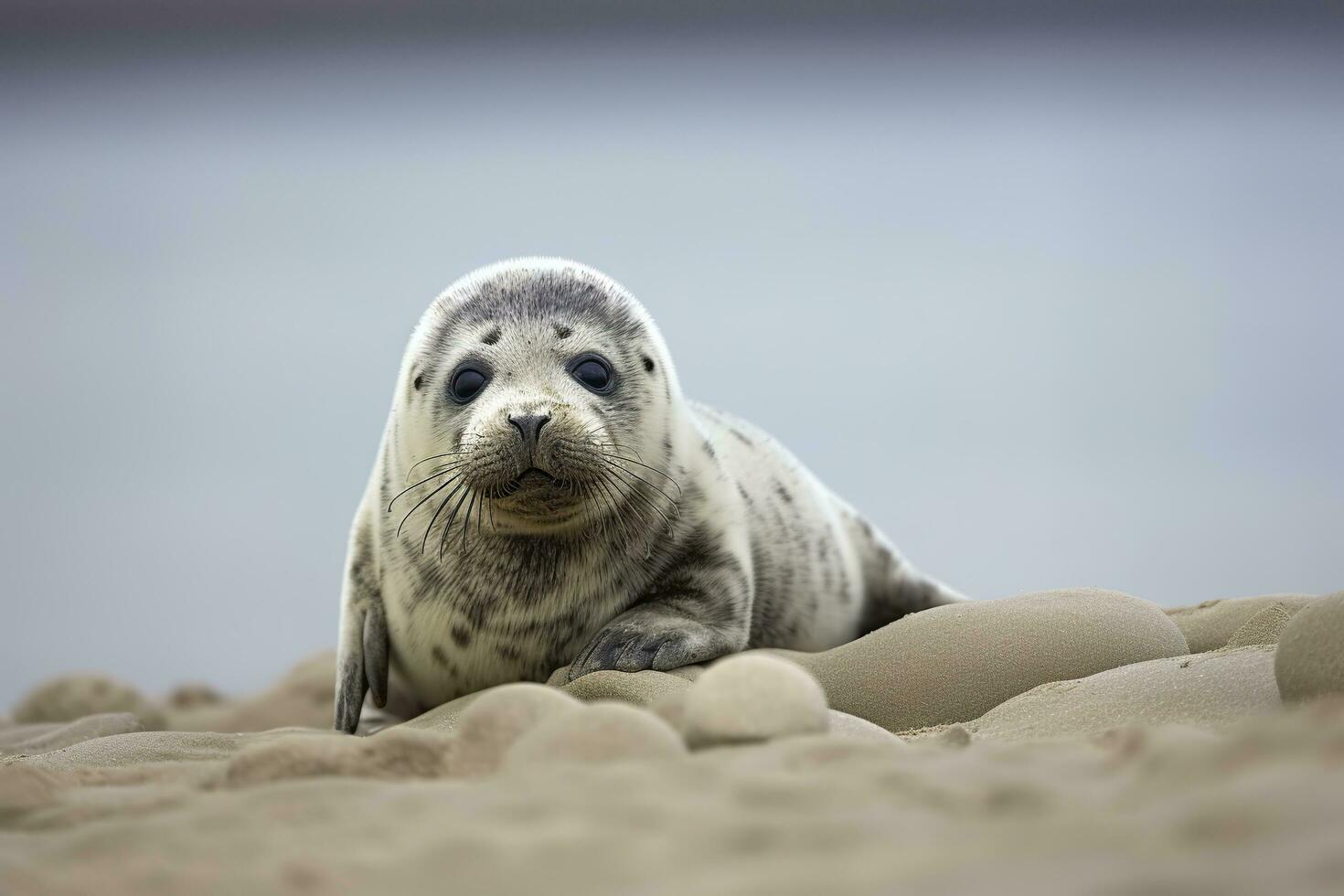 AI generated Harbor seal cub. AI Generated photo