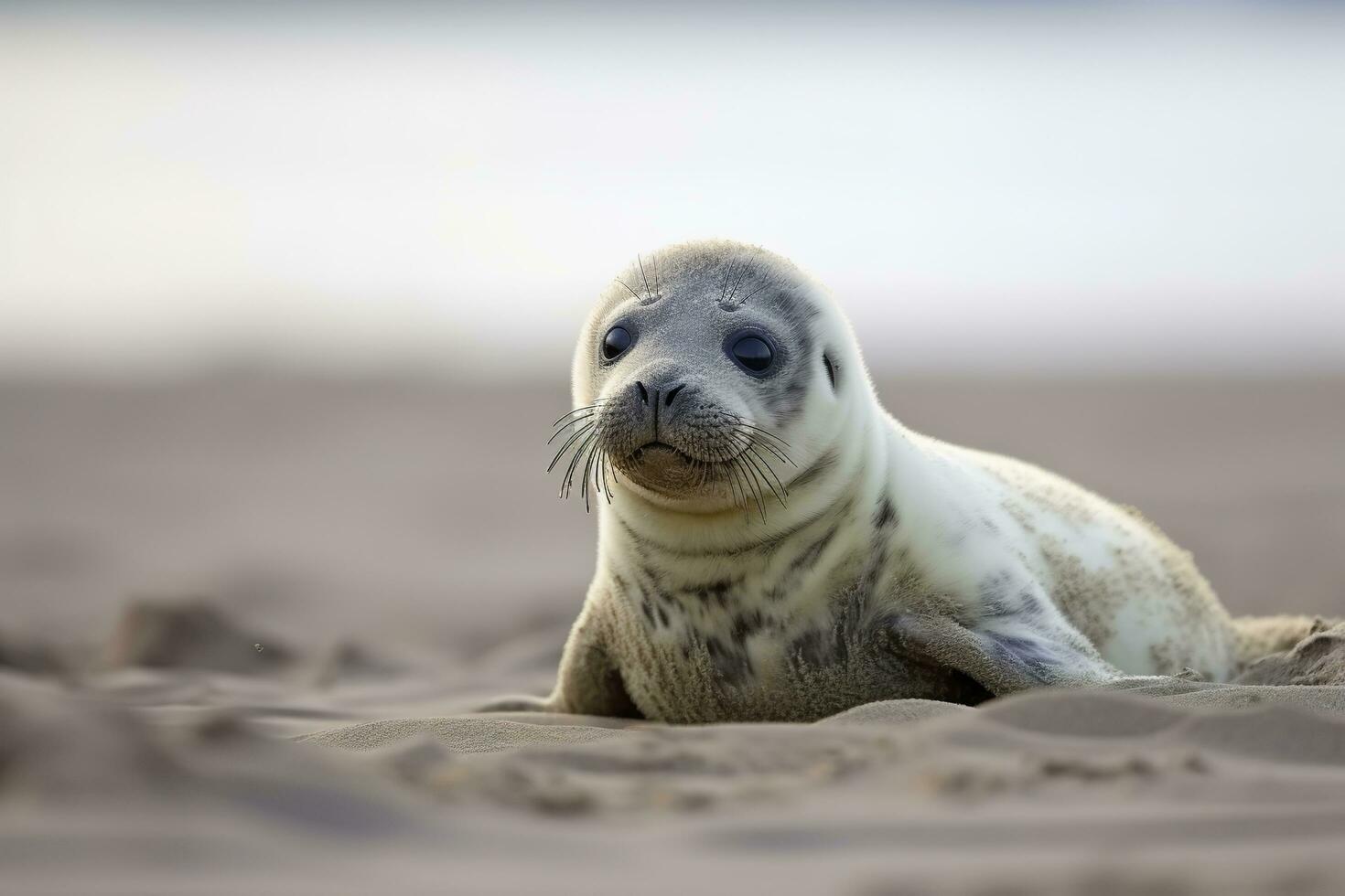 AI generated Harbor seal cub. AI Generated photo