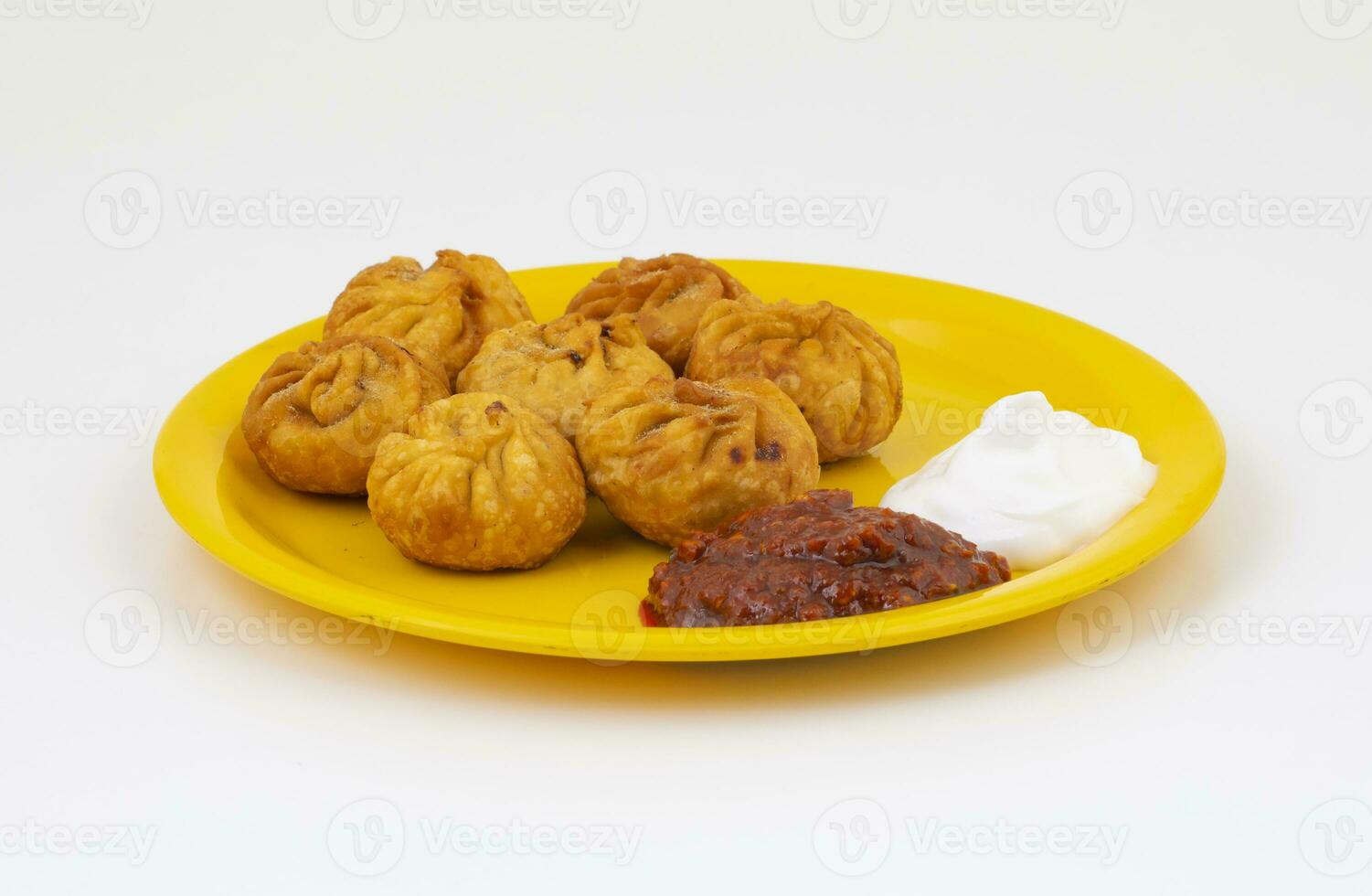 Fried Momos is a Traditional Dumpling Food From Nepal photo