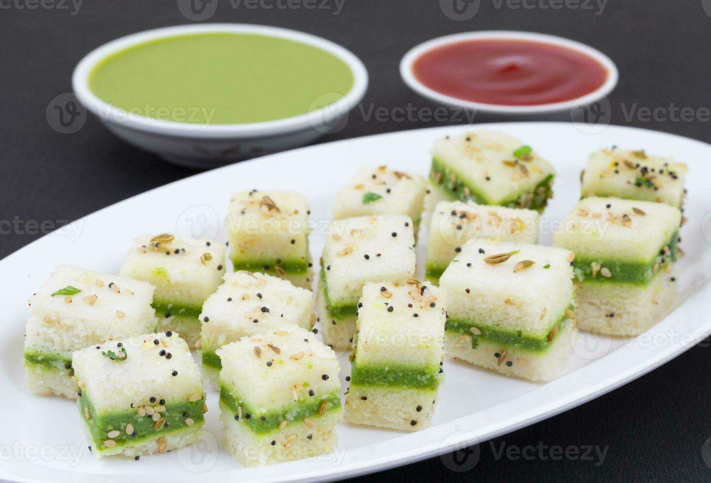 Sandwich Dhokla or Sandwich Khaman is an Indian Popular Snack 35254456