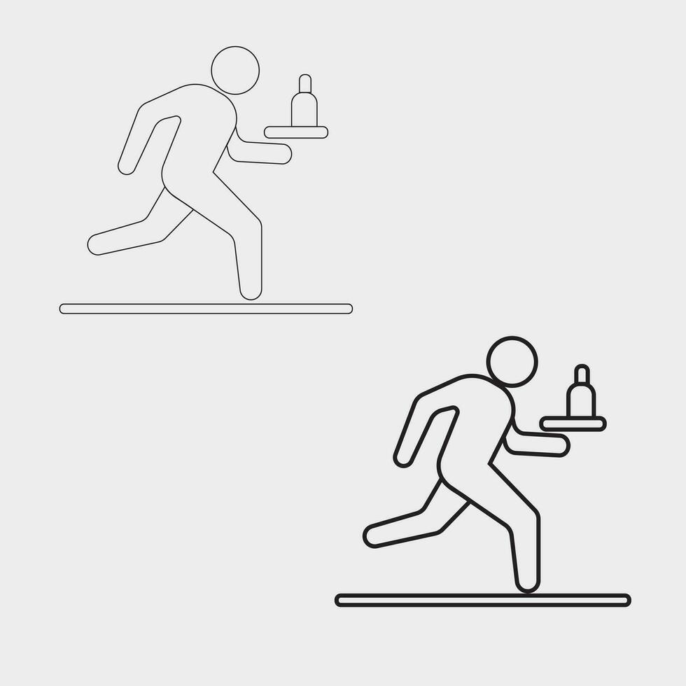 Man icon vector line art eps