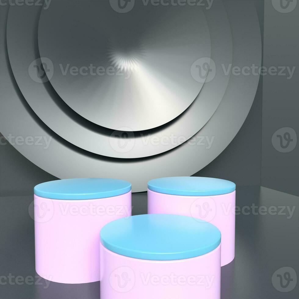 3D Podium Rendering - Elevating Your Cosmetic product Showcase-product display photo