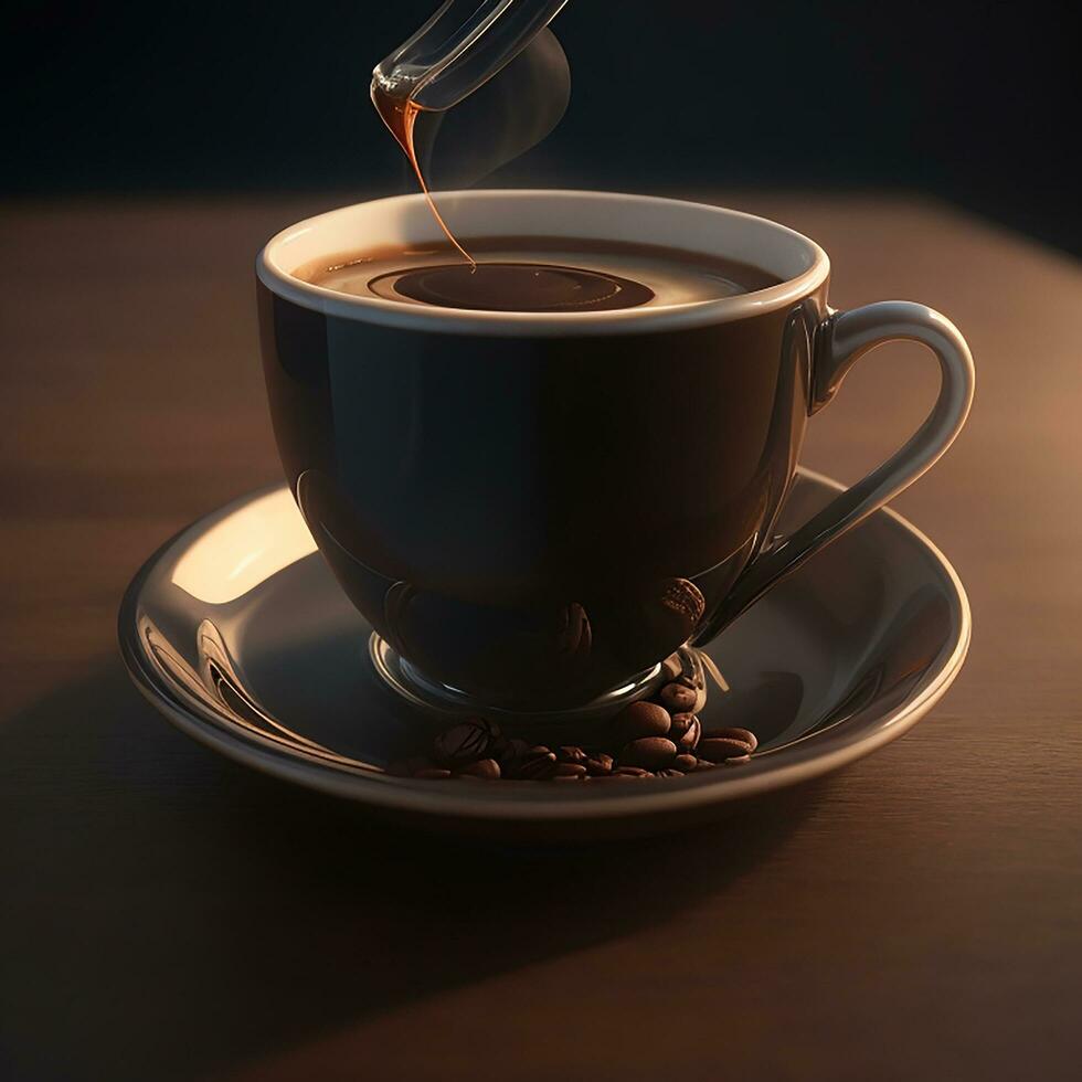 AI generated a cup of coffee photo