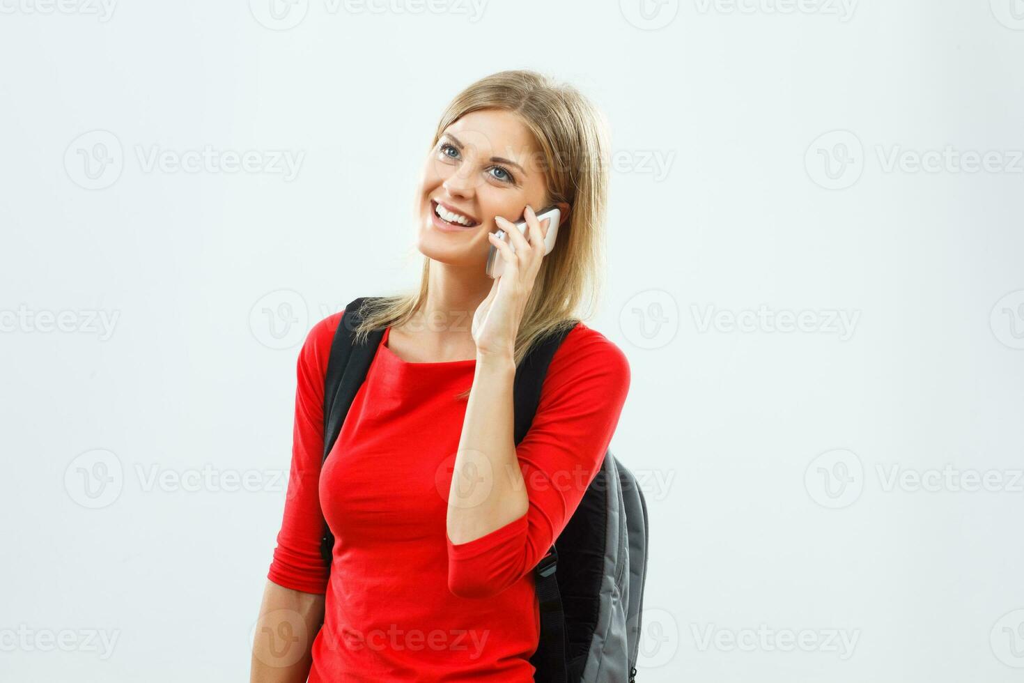 Student on the phone photo