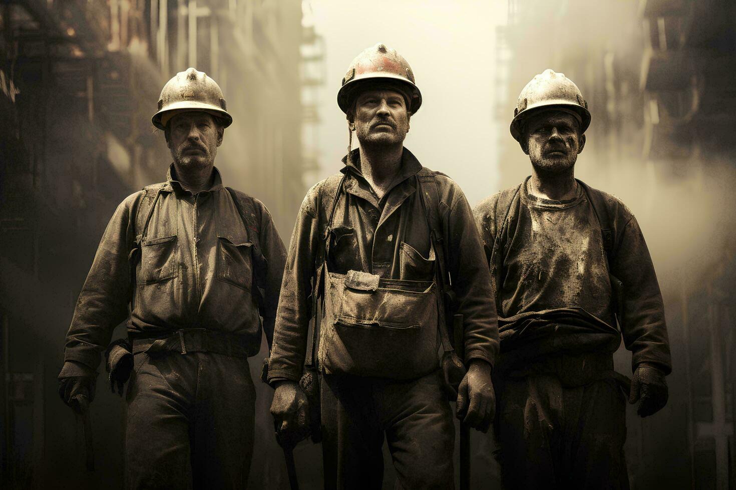 AI generated Labor hardware and people working photo