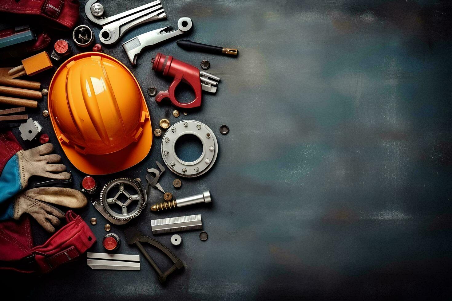 AI generated Labor hardware and people working photo