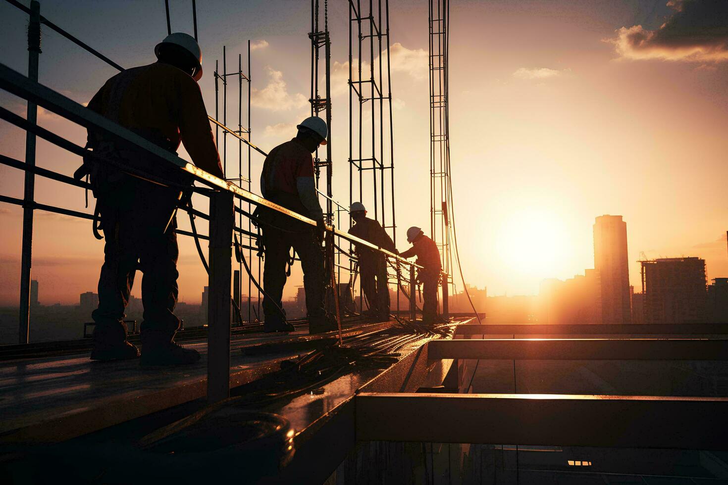 AI generated Labor hardware and people working photo