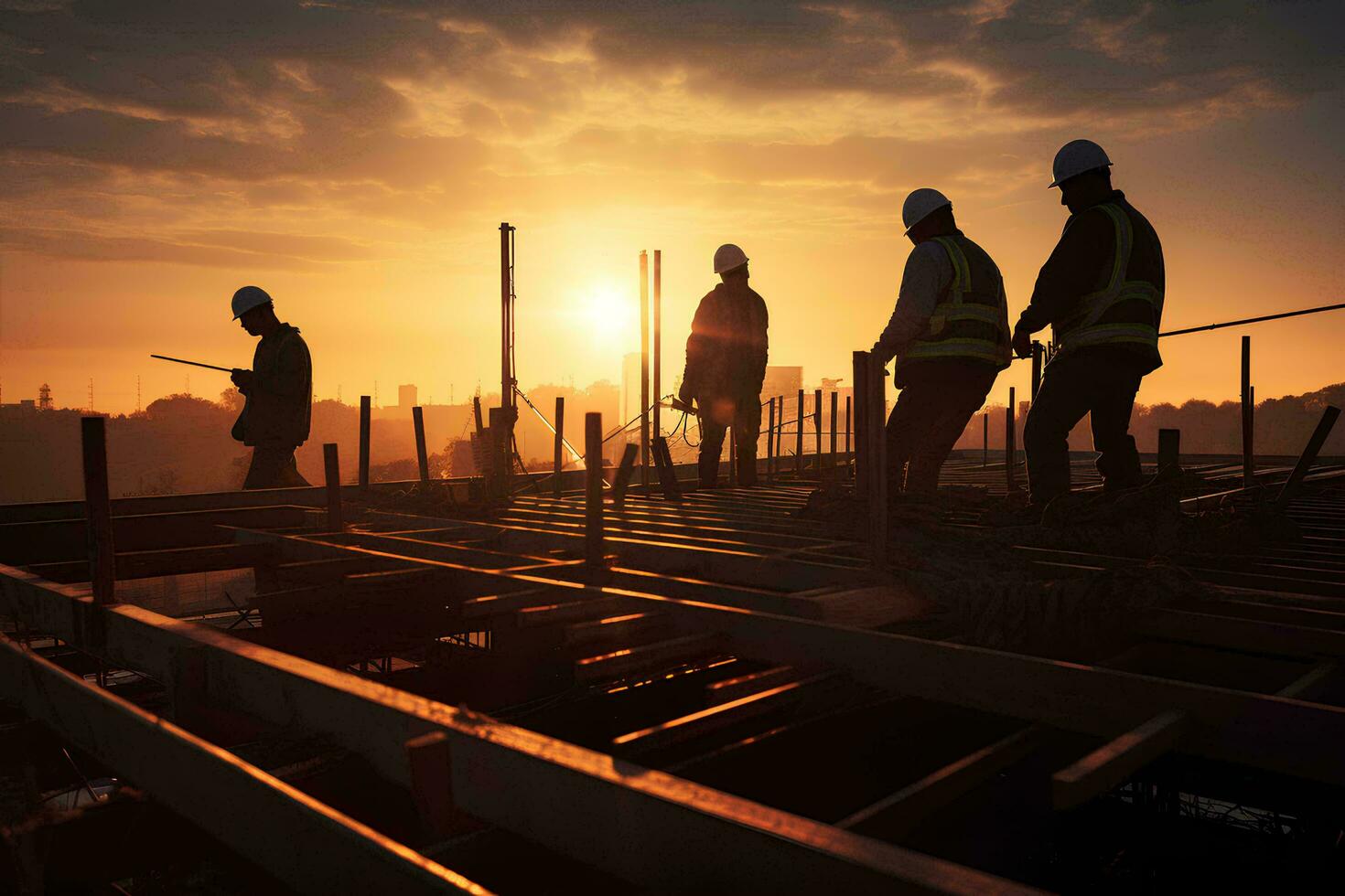 AI generated Labor hardware and people working photo