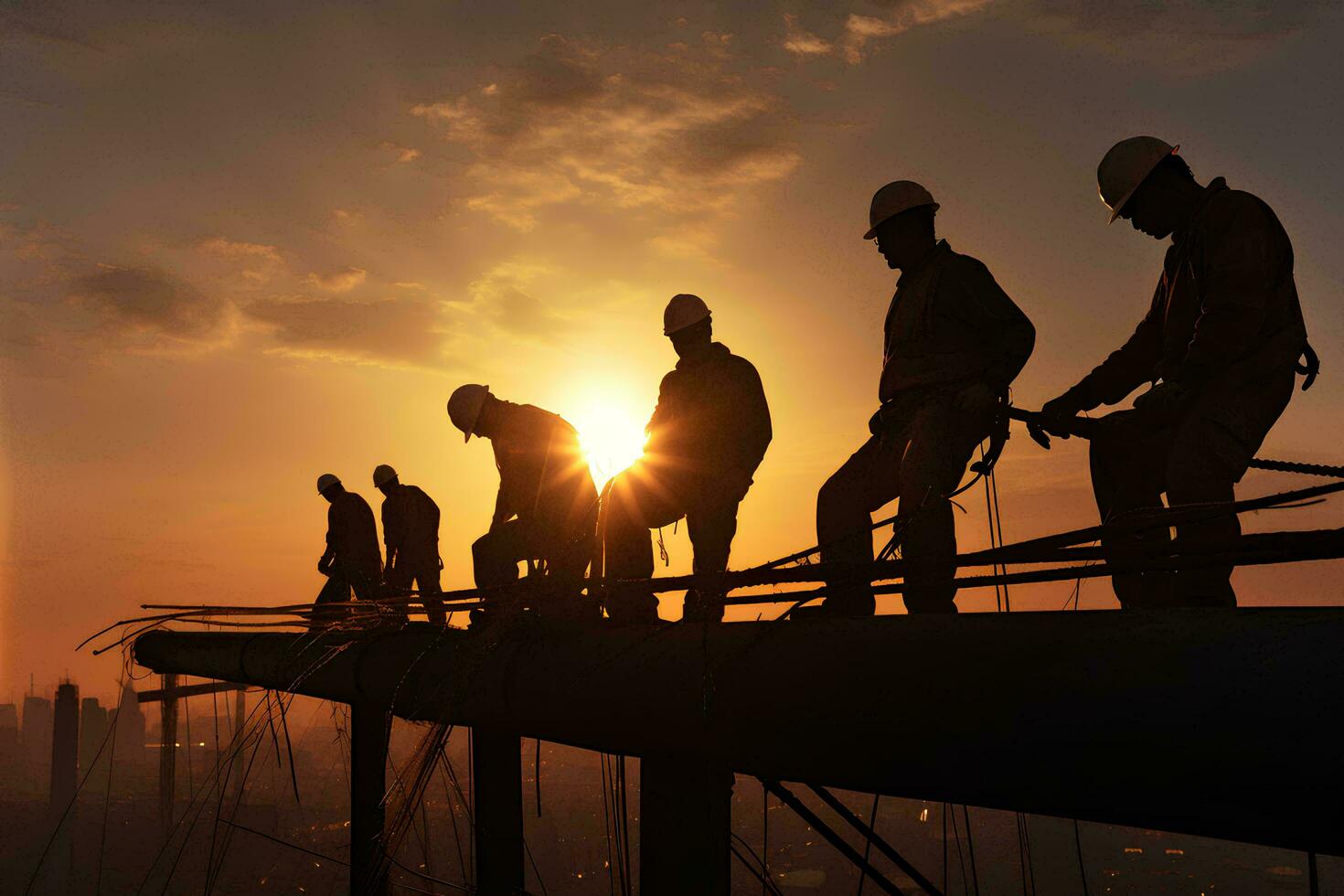 AI generated Labor hardware and people working photo