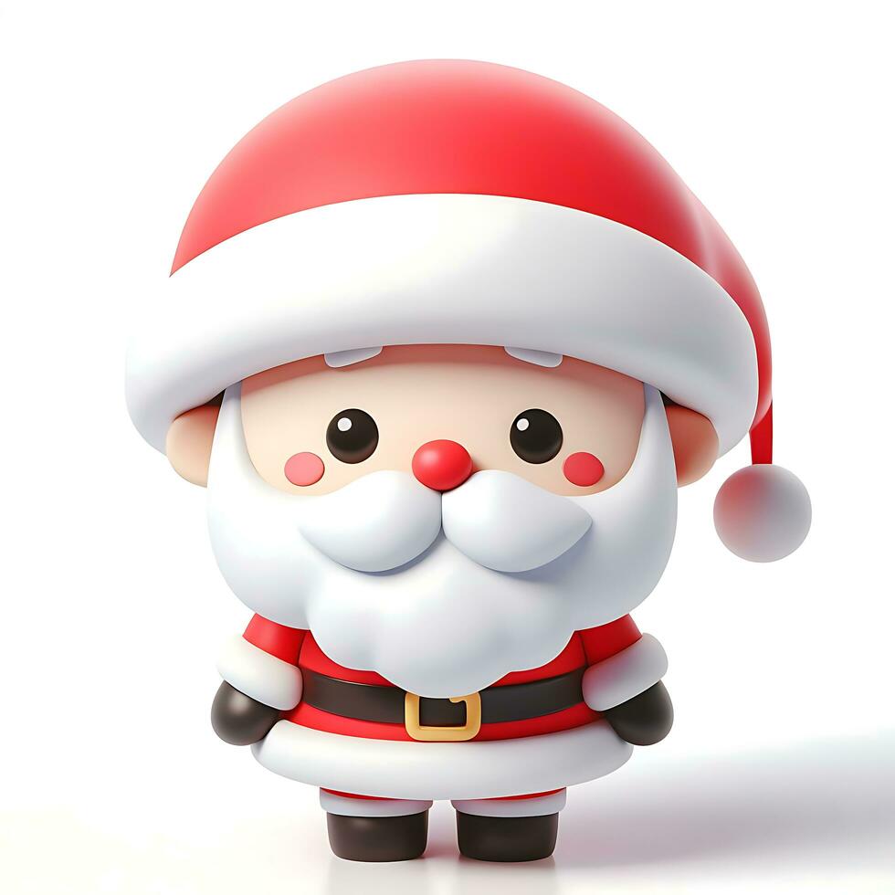 Christmas cute Santa Claus cartoon vector template photo