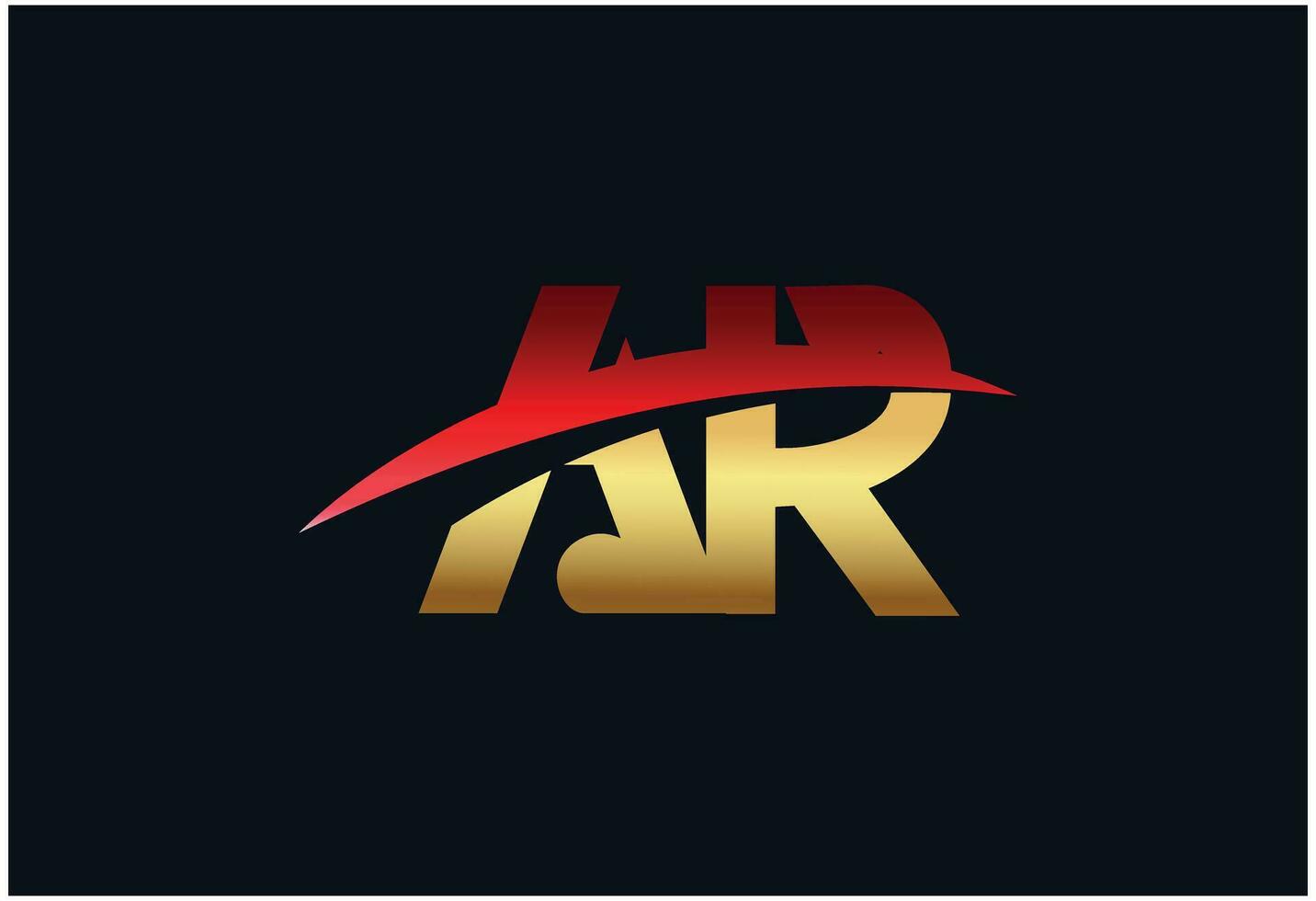 Letter AR vector modern logo