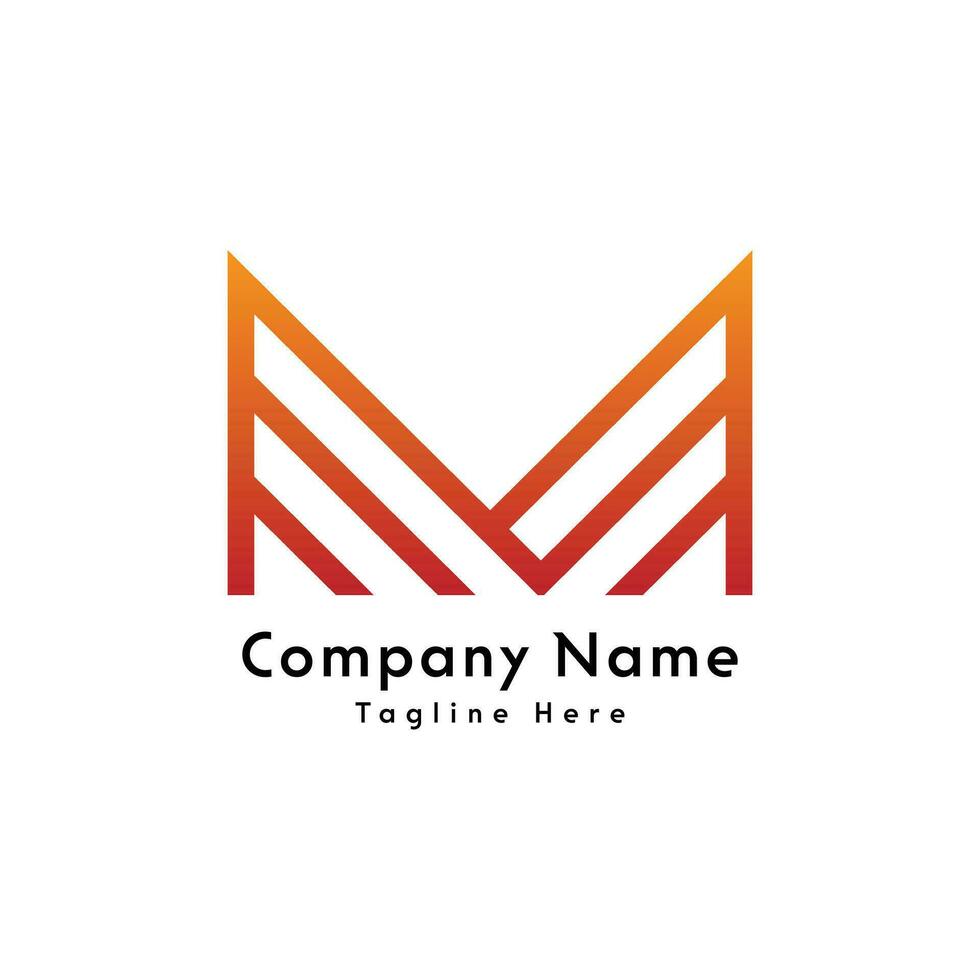 M letter creative logo design icon vector
