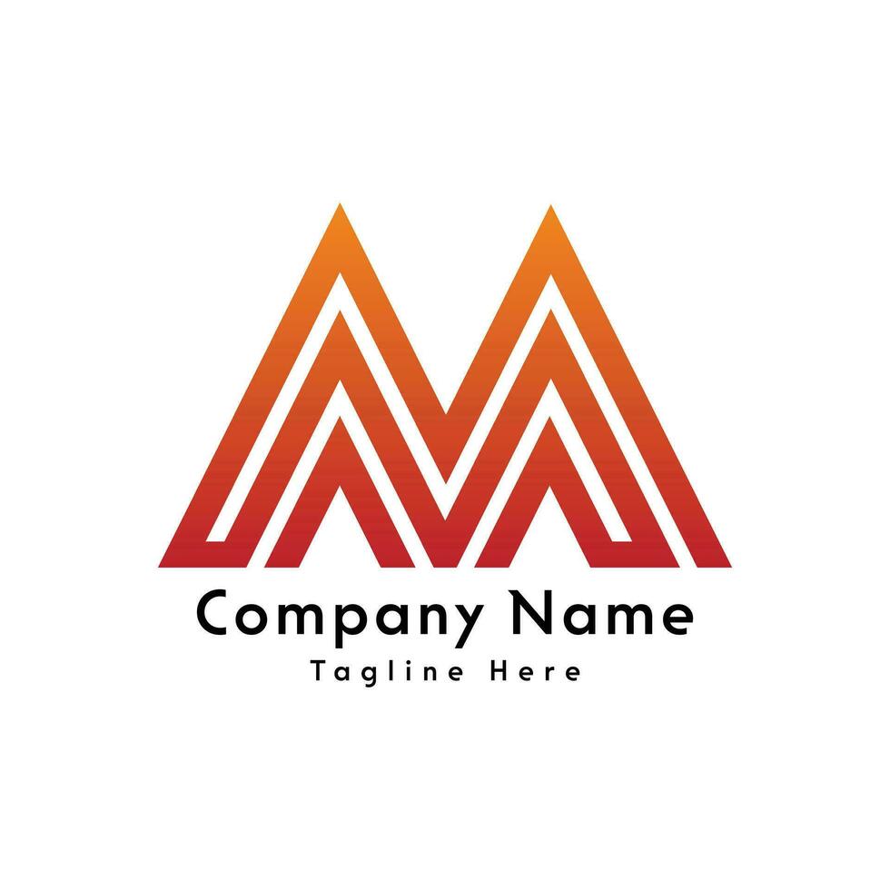 M letter creative logo design icon vector