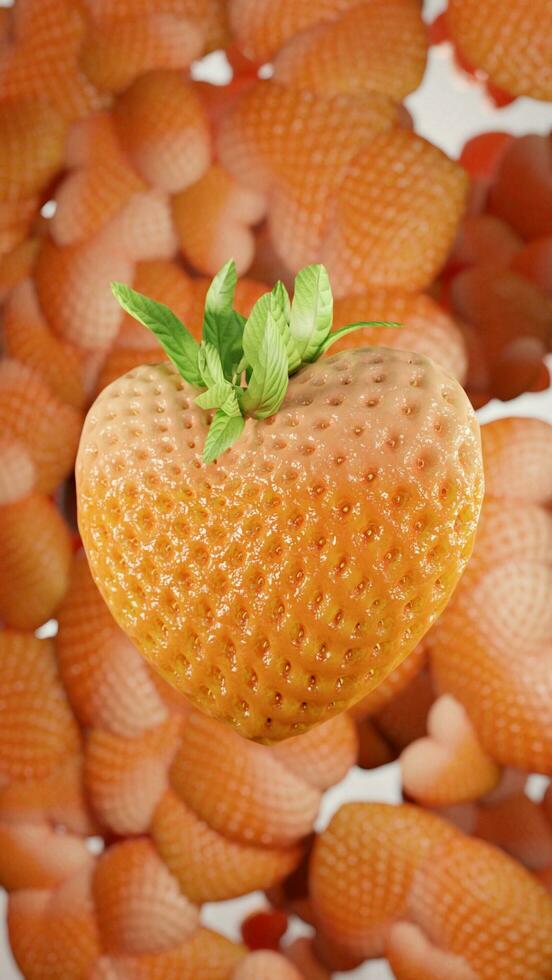 Heart Shaped Strawberry photo