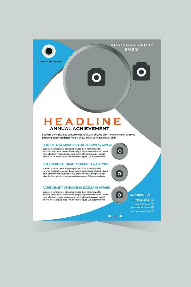 Free Business Flyer design template vector