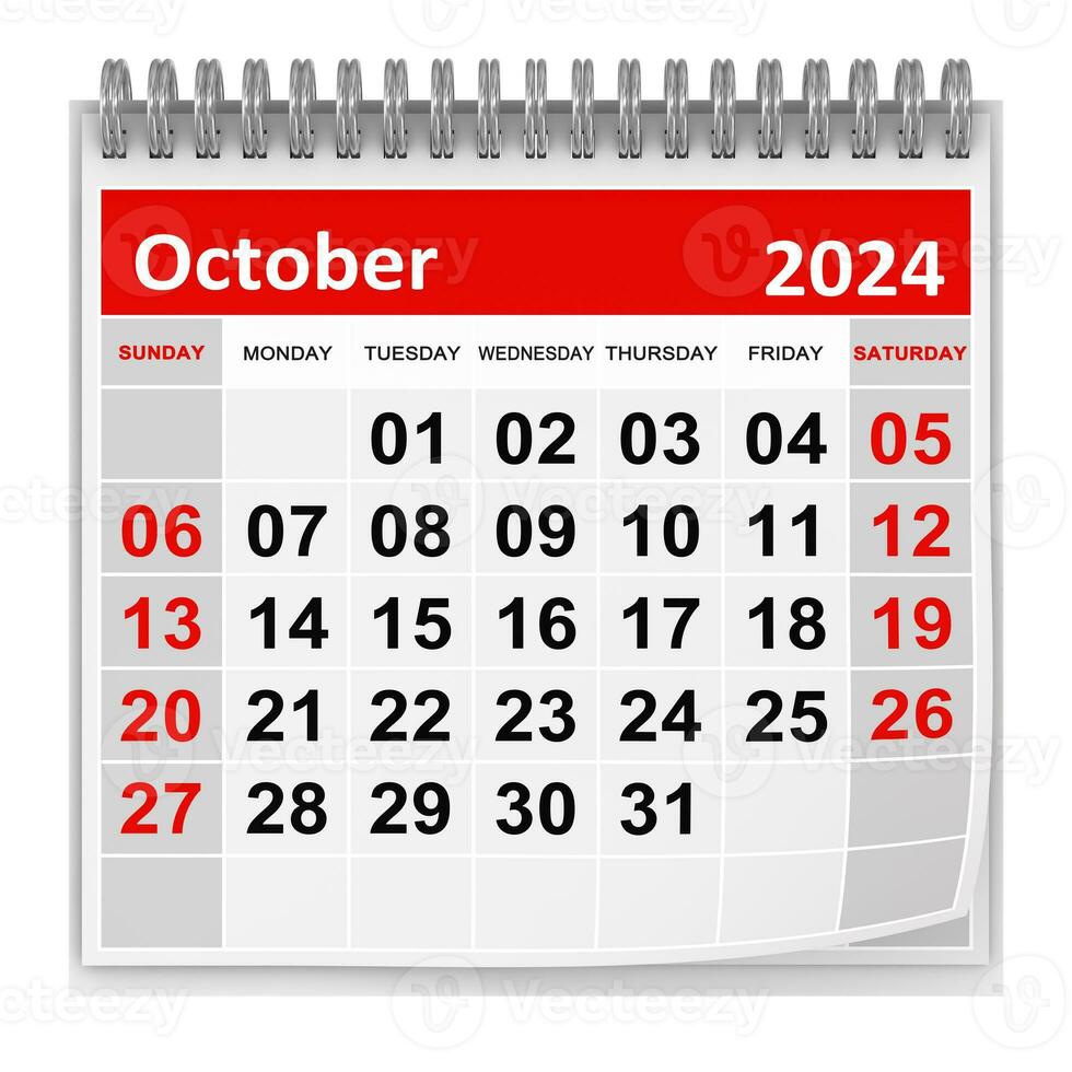 Calendar - October 2024 photo
