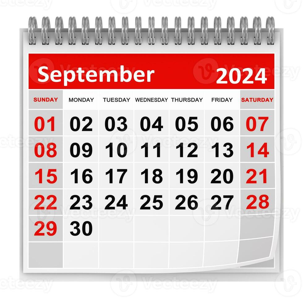 calendario - septiembre 2024 foto