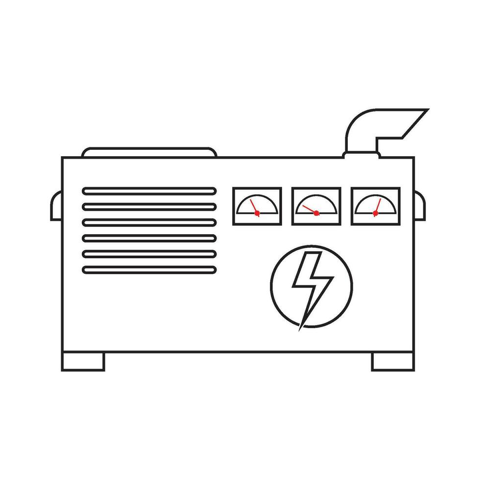 eléctrico generador icono vector