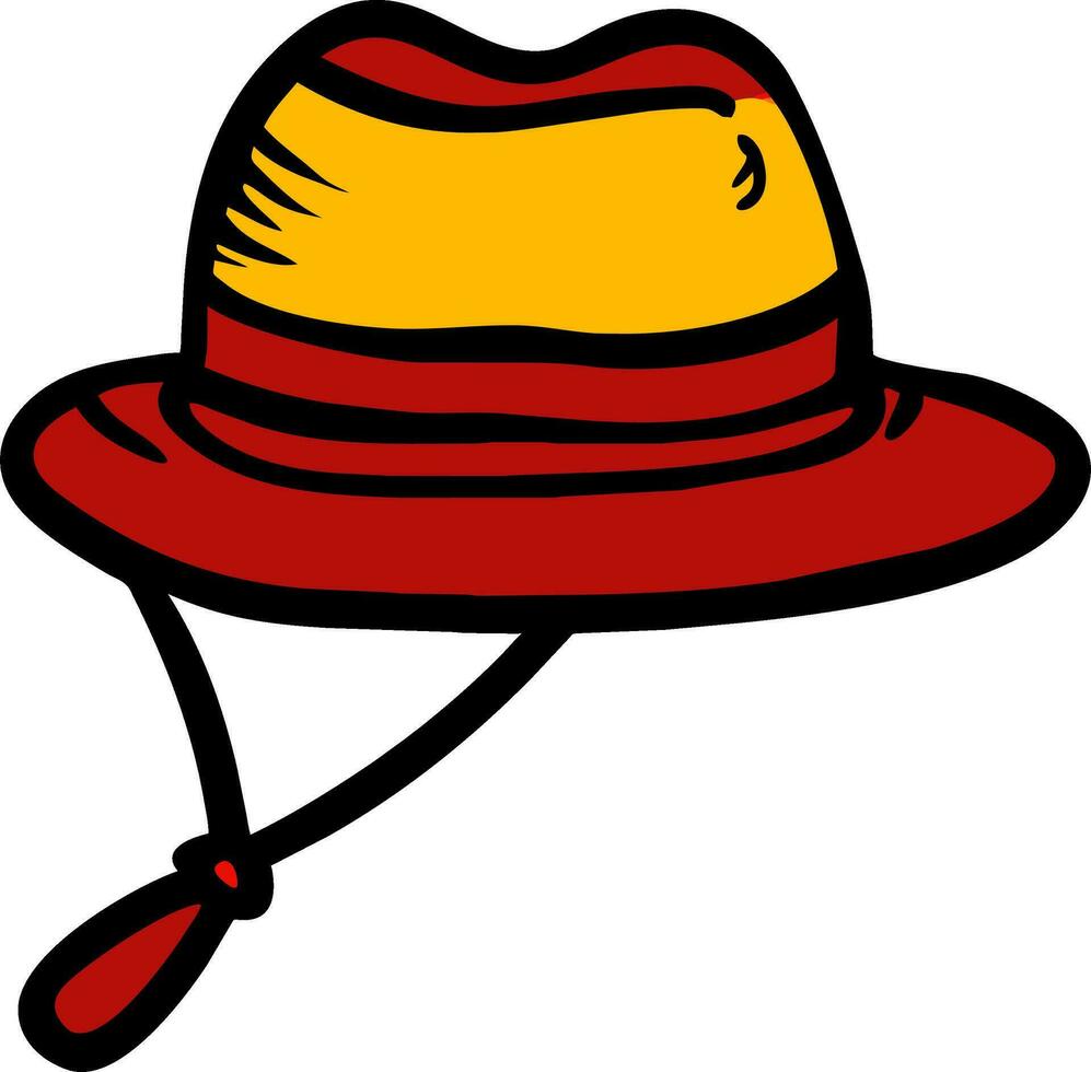 sombrero, vector, ilustración vector