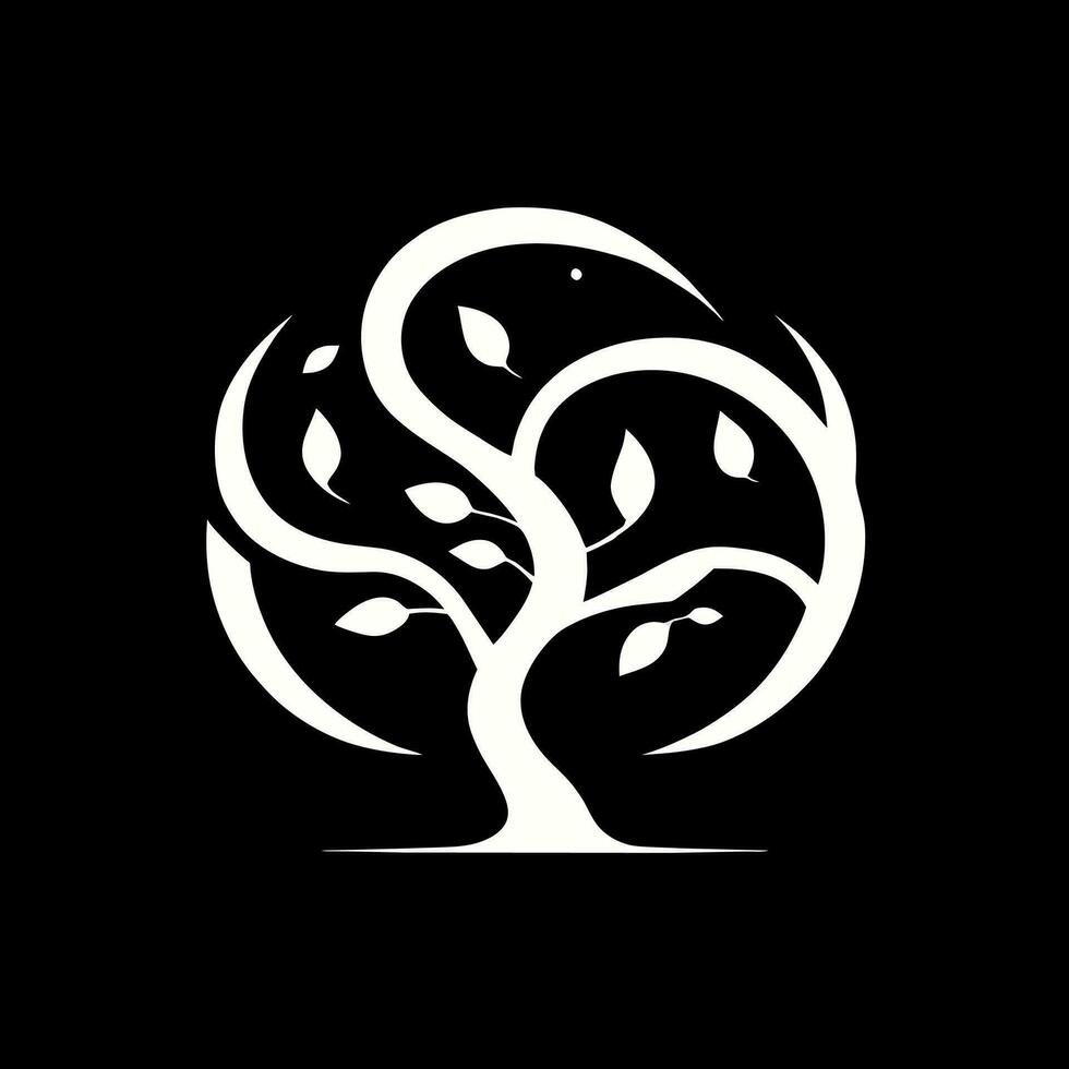 a tree of life symbol design vector