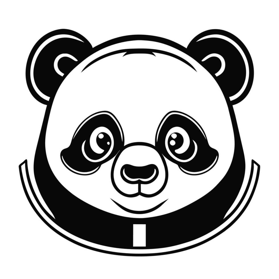 a panda bear illustration vector