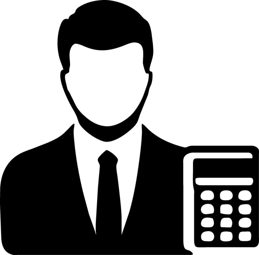 accountant icon vector illustration