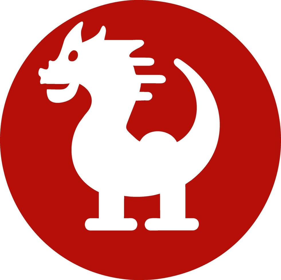 a red dragon vector illustration