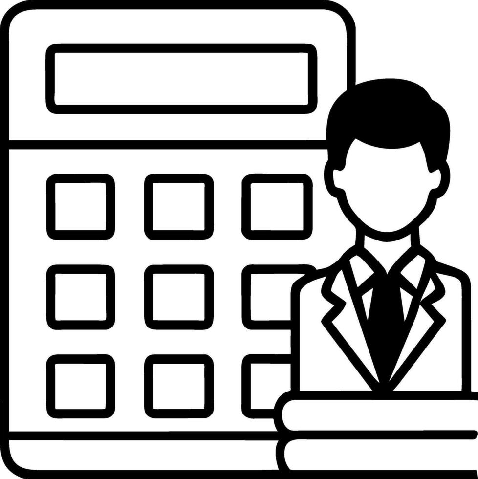 accountant icon vector illustration