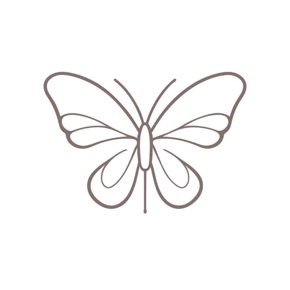 butterfly icon vector illustration