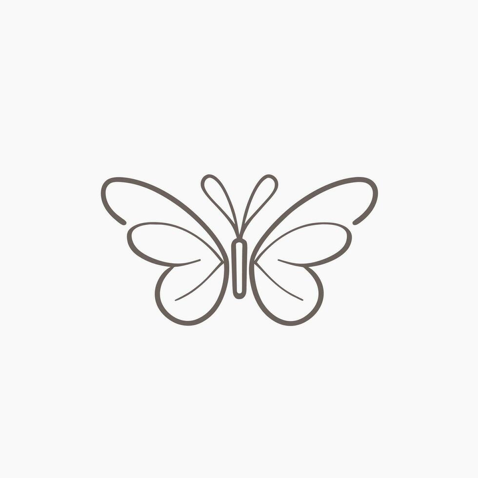 butterfly icon vector illustration