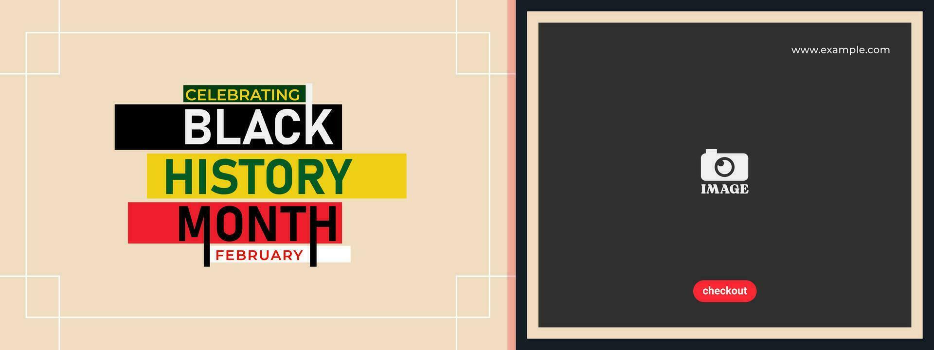 Black history month vector design. African American celebration template for background, banner, poster