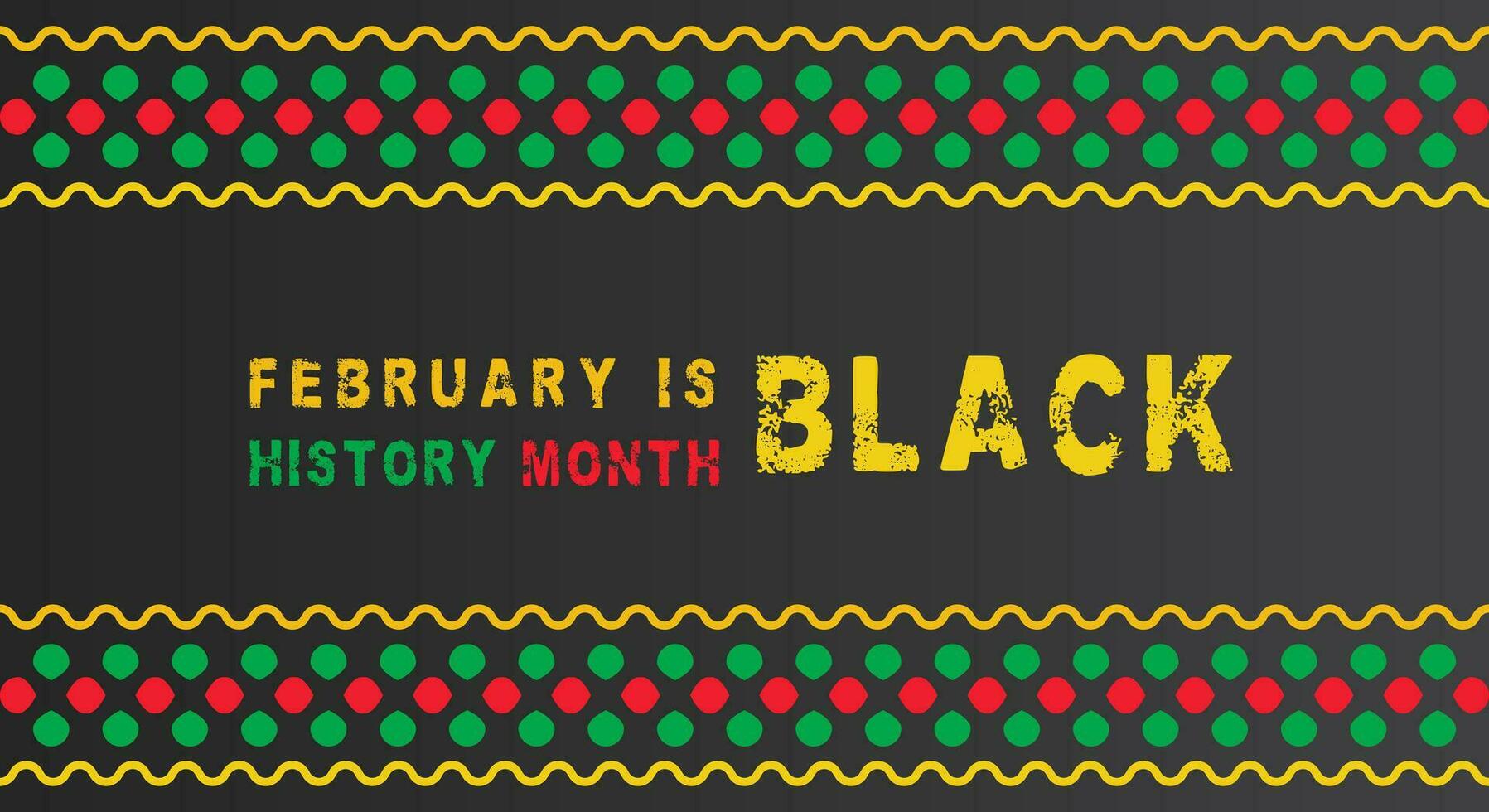 Black history month vector design. African American celebration template for background, banner, poster