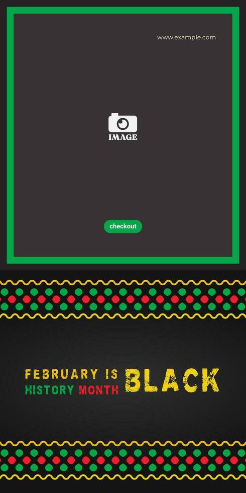 Black history month vector design. African American celebration template for background, banner, poster