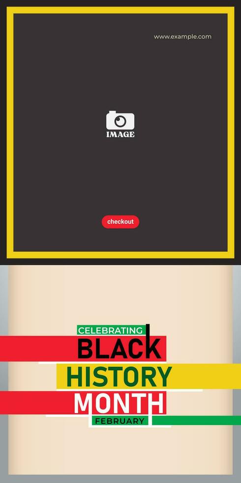 Black history month vector design. African American celebration template for background, banner, poster