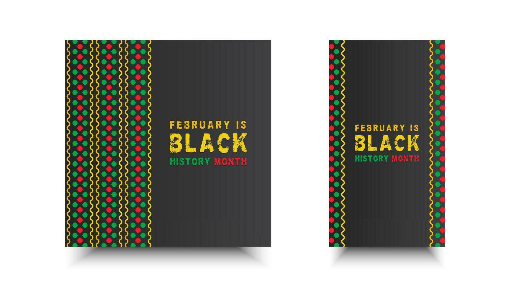 Black history month vector design. African American celebration template for background, banner, poster
