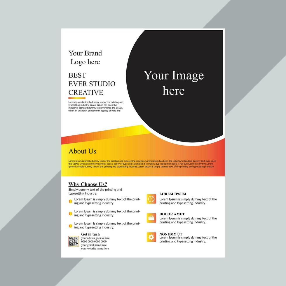 Creative Flyer Design for your Business vector