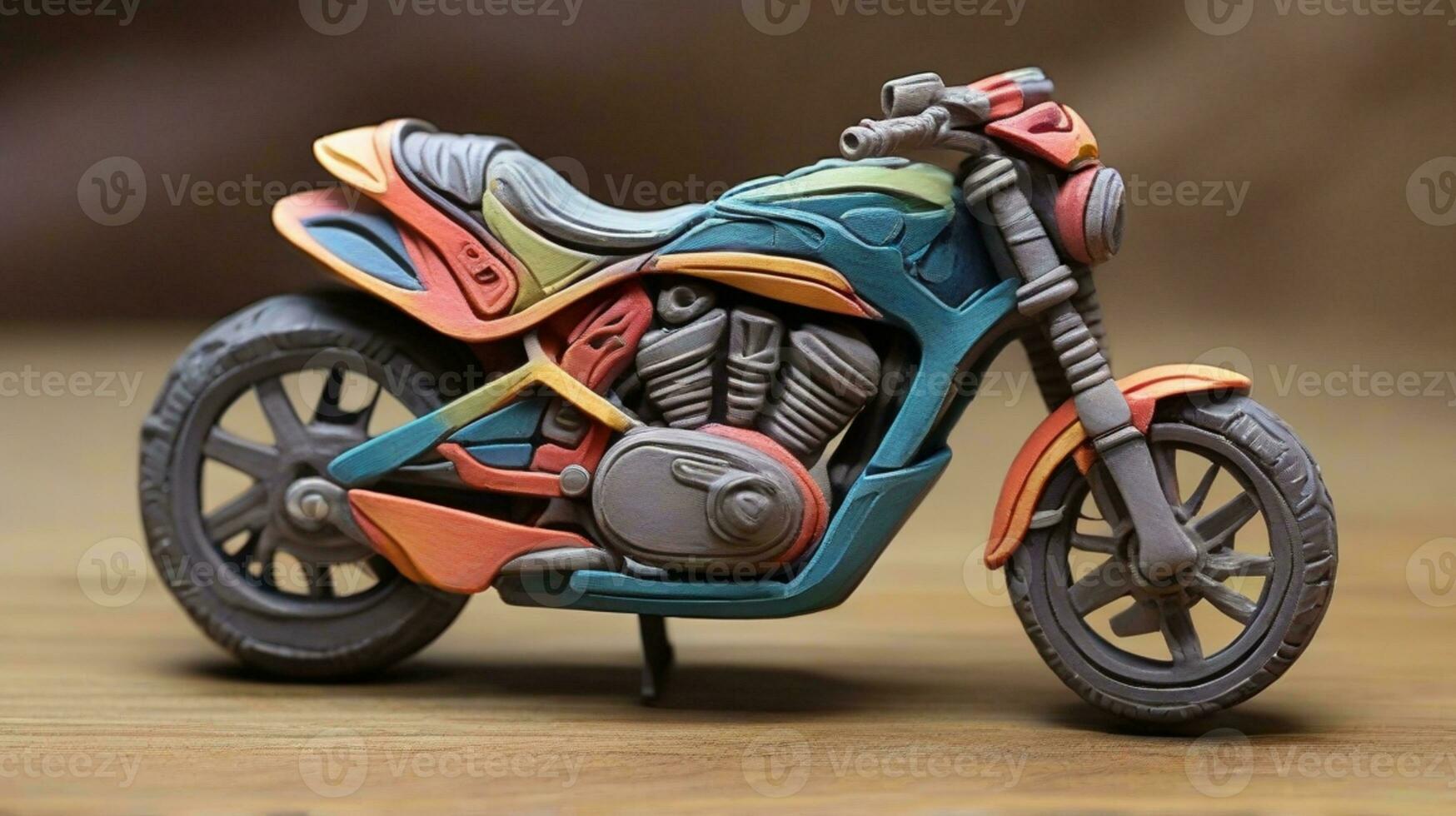 AI generated Clay Model Design for Kids photo