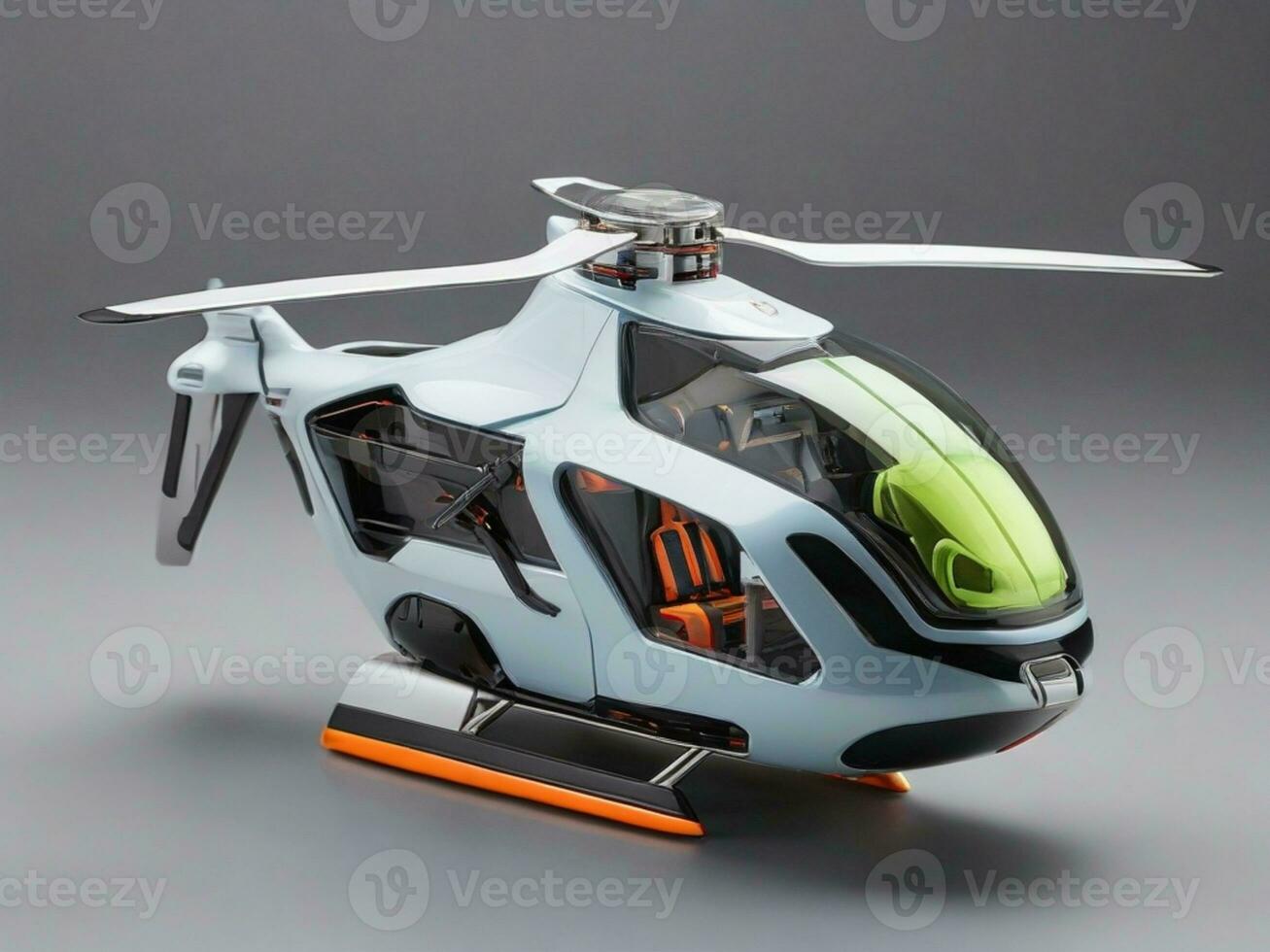 AI generated Miniature Helicopter Design Model photo