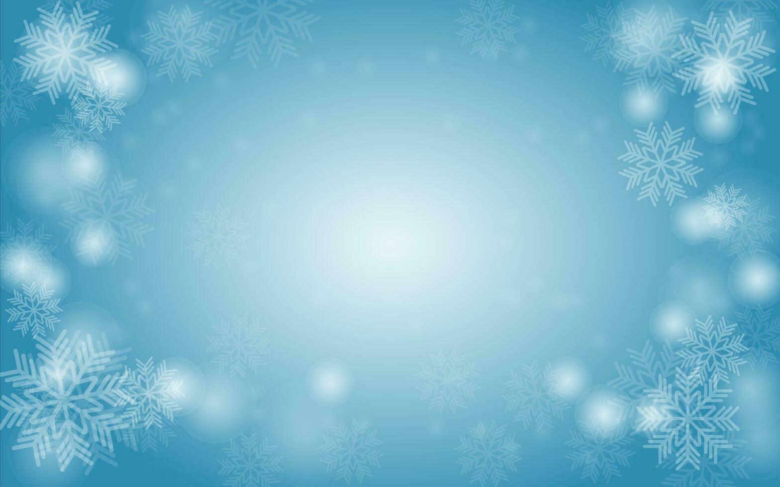 The exquisite snowflake background illustration offers a serene winter ambience. Delicately crafted patterns and icy hues evoke the magic of snowfall, ideal for seasonal designs, and greeting cards. vector