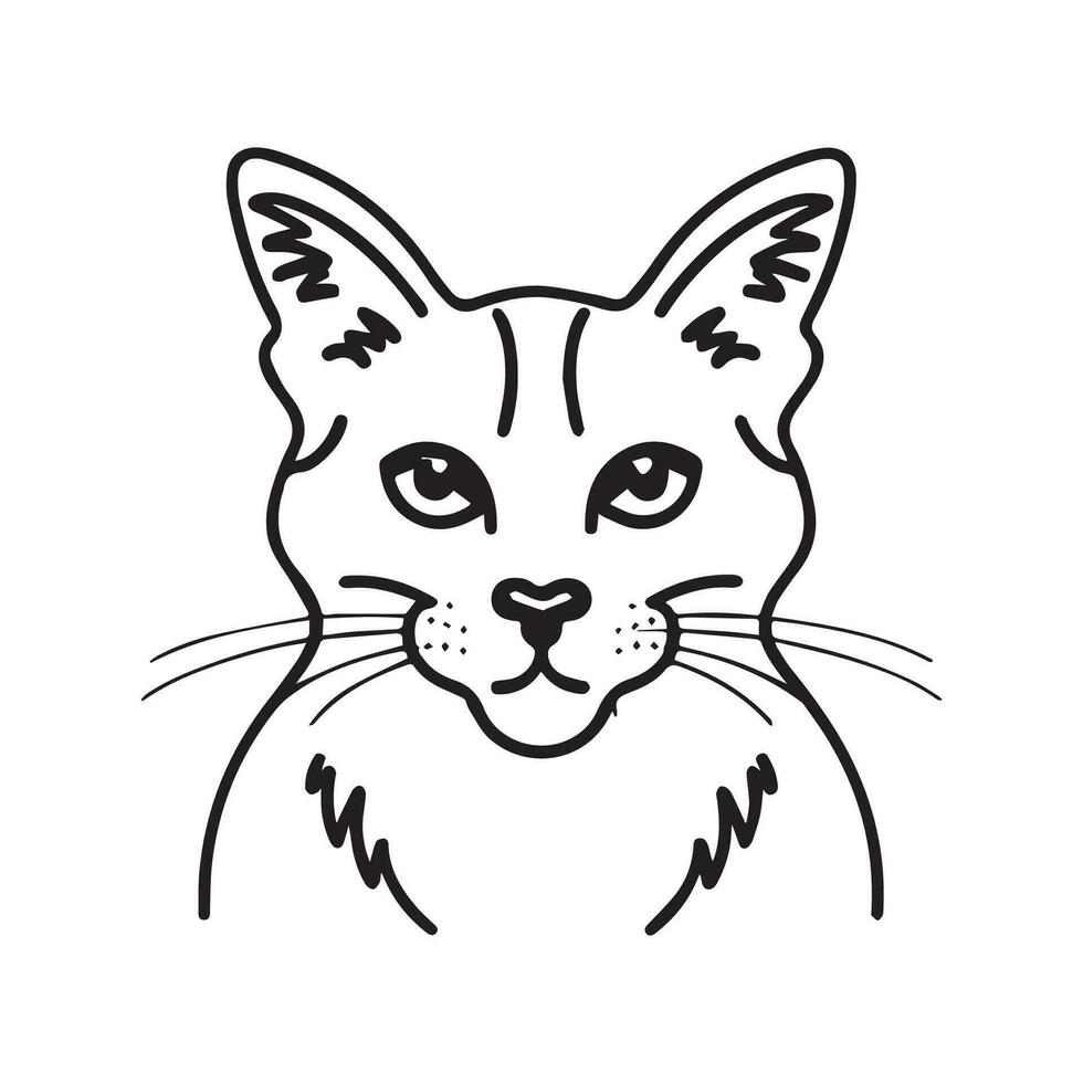 a charming cat coloring page that is sure to delight cat lovers of all ages vector