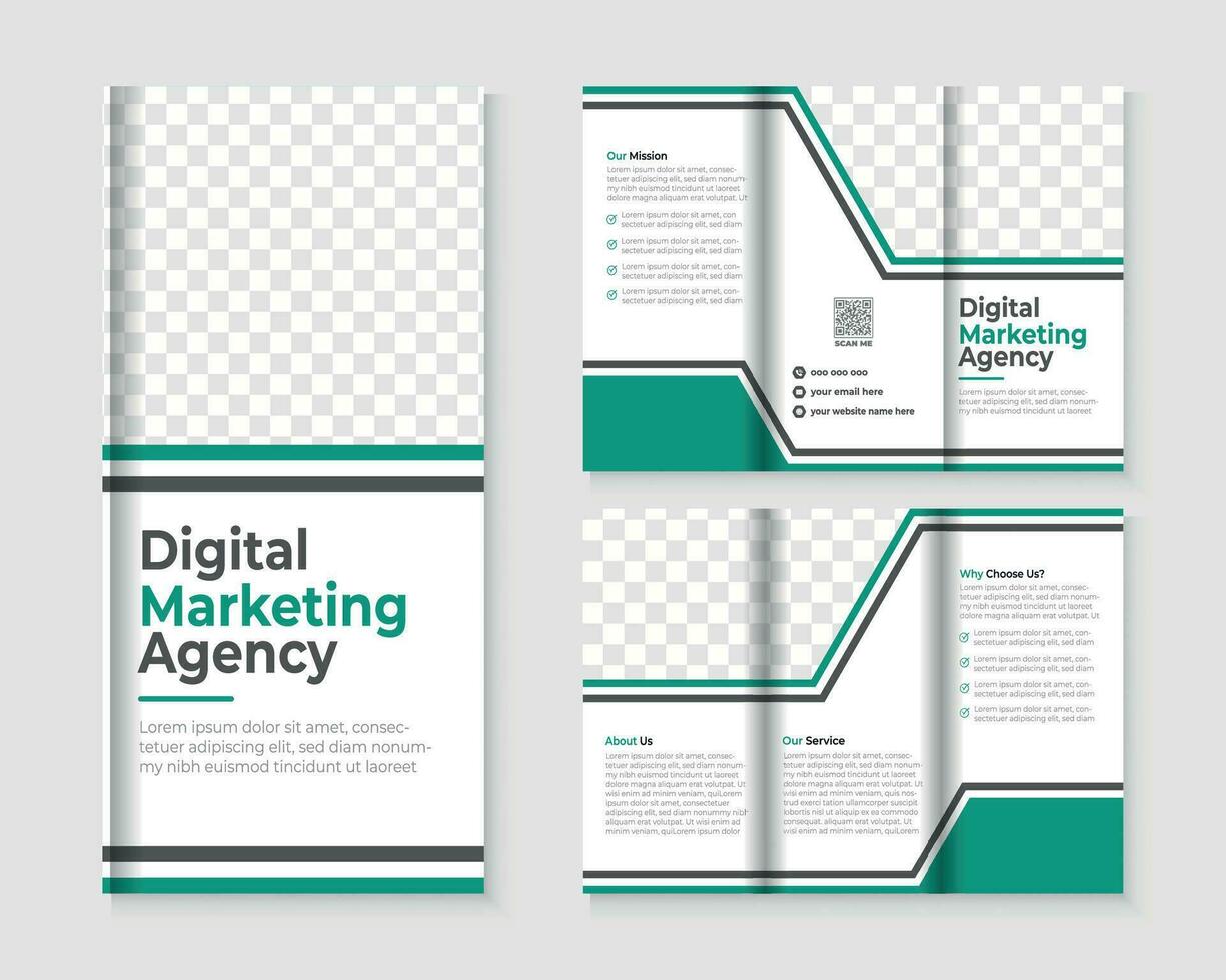 Tri fold Brochure template vector