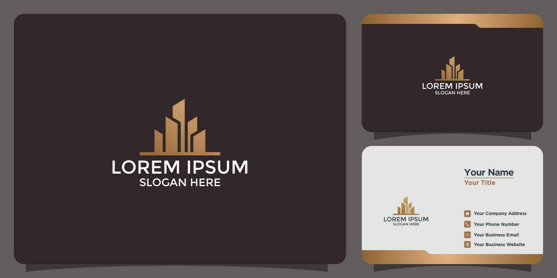 building and housing logos for industry and agencies vector