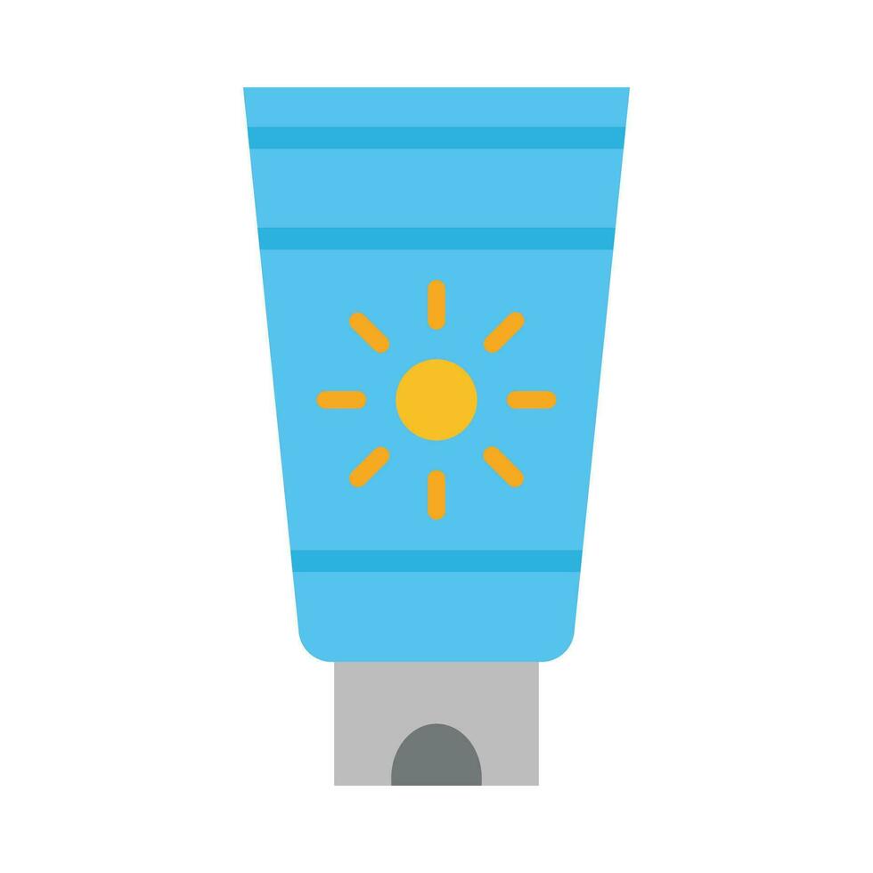 Sunscreen Vector Flat Icon For Personal And Commercial Use.