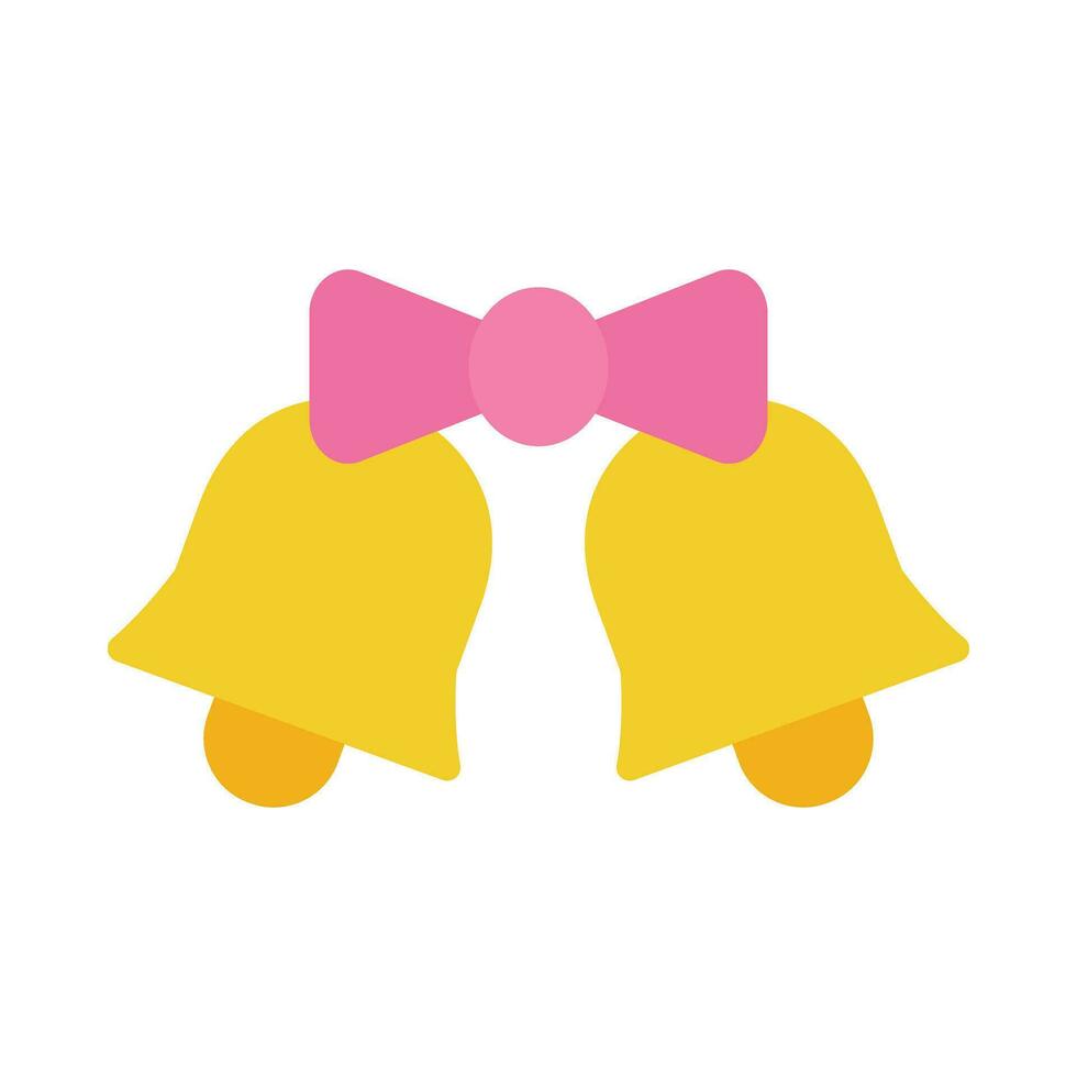 Wedding Bell Vector Flat Icon For Personal And Commercial Use.
