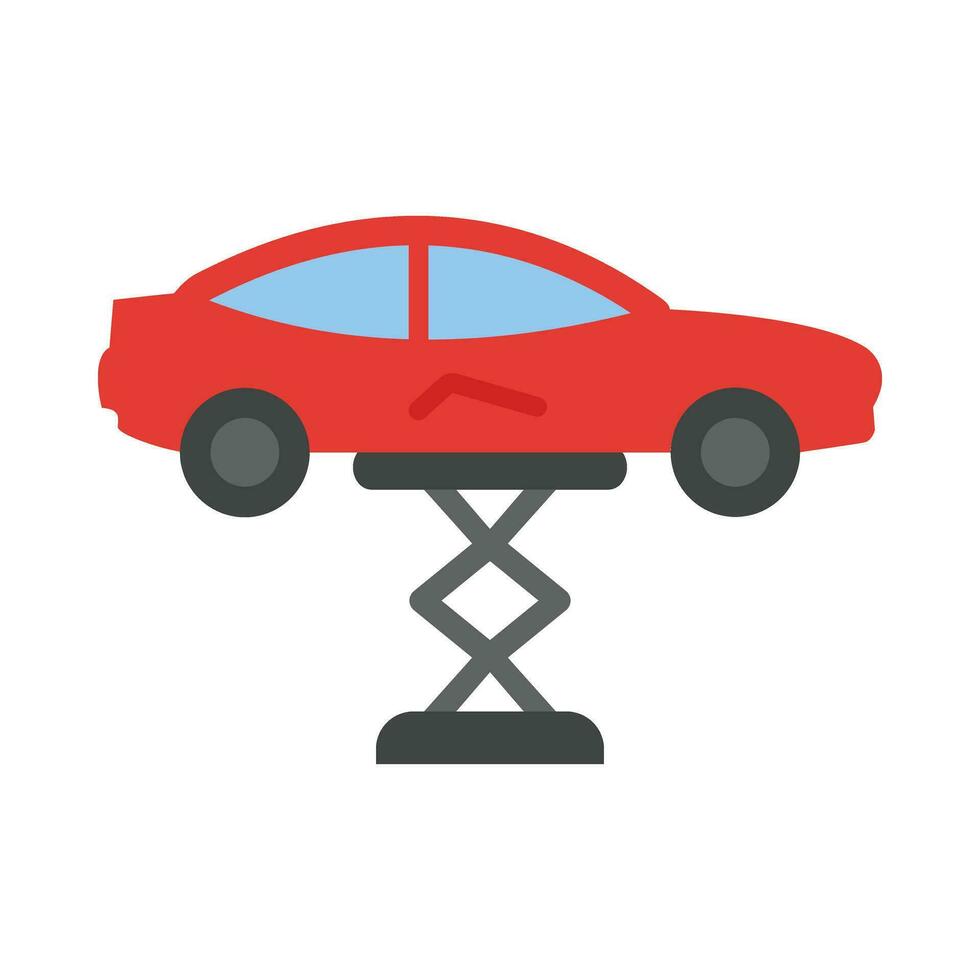 Car Lift Vector Flat Icon For Personal And Commercial Use.